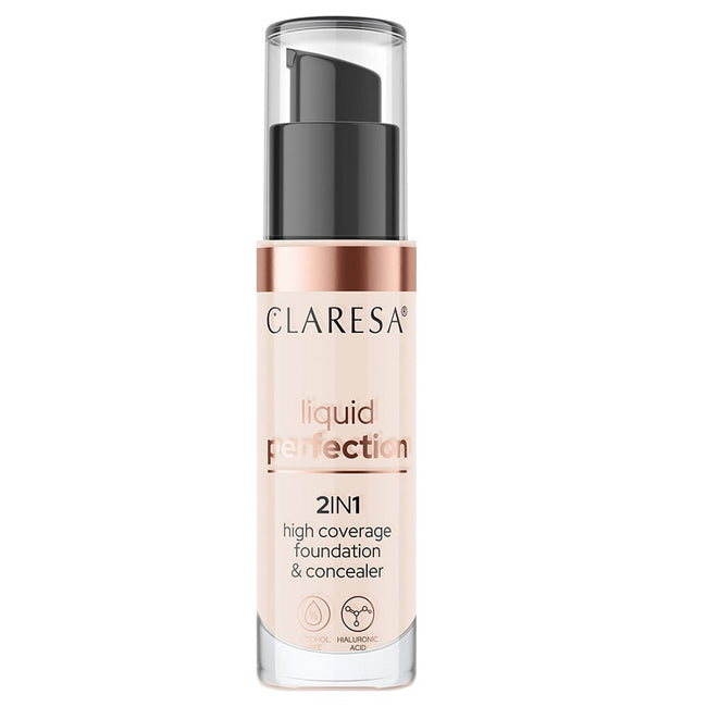 Claresa Liquid Perfection 2w1 korektor i podkład kryjący 34g