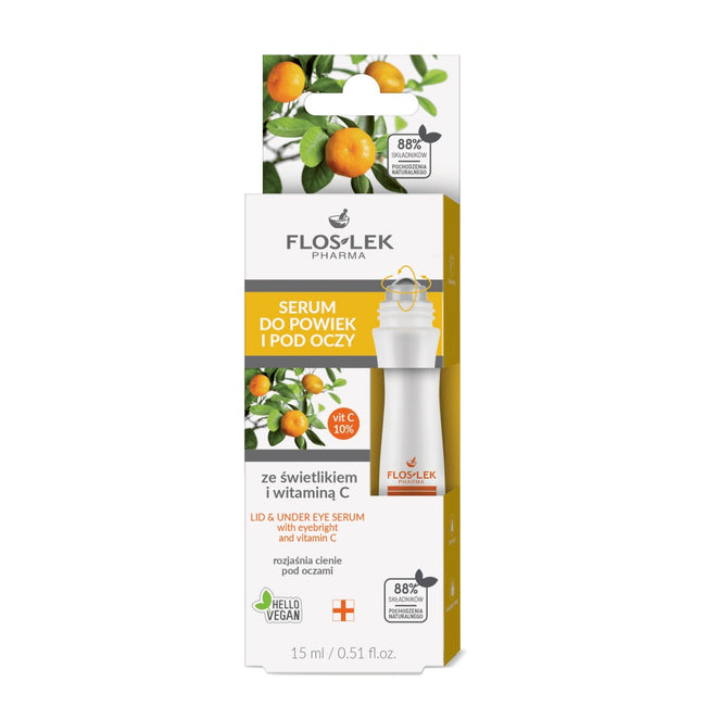 Floslek Serum do powiek i pod oczy ze świetlikiem i witaminą C 15ml