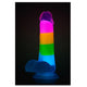 Blush Neo Elite Rainbow Rave dildo świecące w ciemności 16.5cm