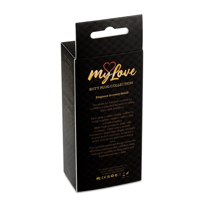 MyLove Butt Plug Collection Jewellery metalowy korek analny z kolorowymi światłami LED Disco Flashlight