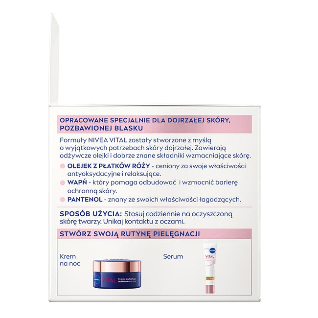 Nivea Vital Promienna Skóra przeciwzmarszczkowy krem na dzień SPF15 50ml