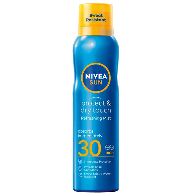 Nivea Sun Protect & Dry Touch odświeżająca mgiełka do opalania SPF30 200ml