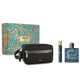 Versace Eros zestaw woda toaletowa spray 100ml + woda toaletowa spray 10ml + kosmetyczka