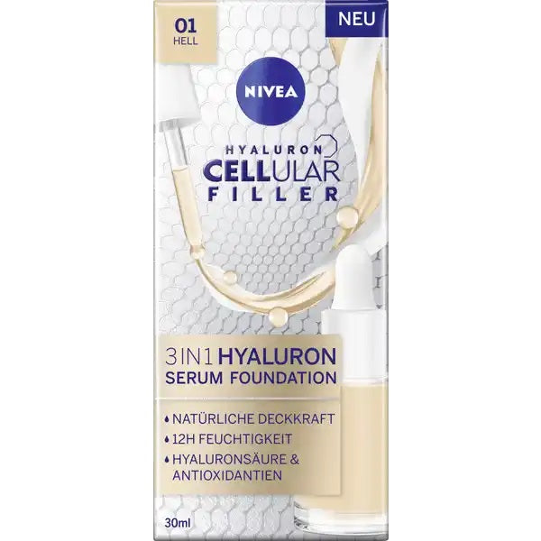 Nivea Cellular Filler 3in1 Hyaluron Serum Foundation podkład do twarzy