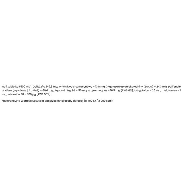 Intenson Better Sleep 1mg Melatoniny suplement diety 60 tabletek
