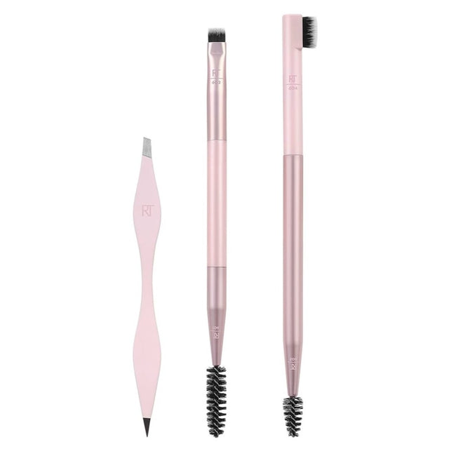 Real Techniques Brow Shaping Set pędzelek do brwi + grzebyk do brwi + pęseta