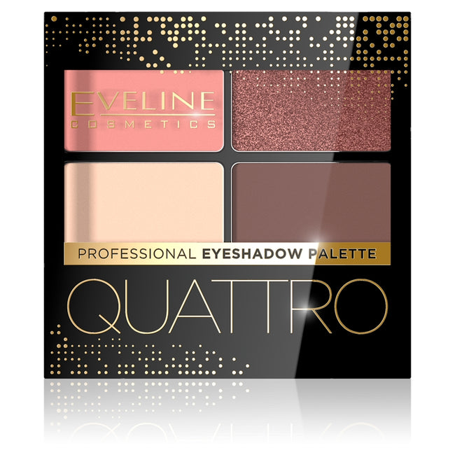 Eveline Cosmetics Quattro Professional Eyeshadow Palette paletka cieni do powiek