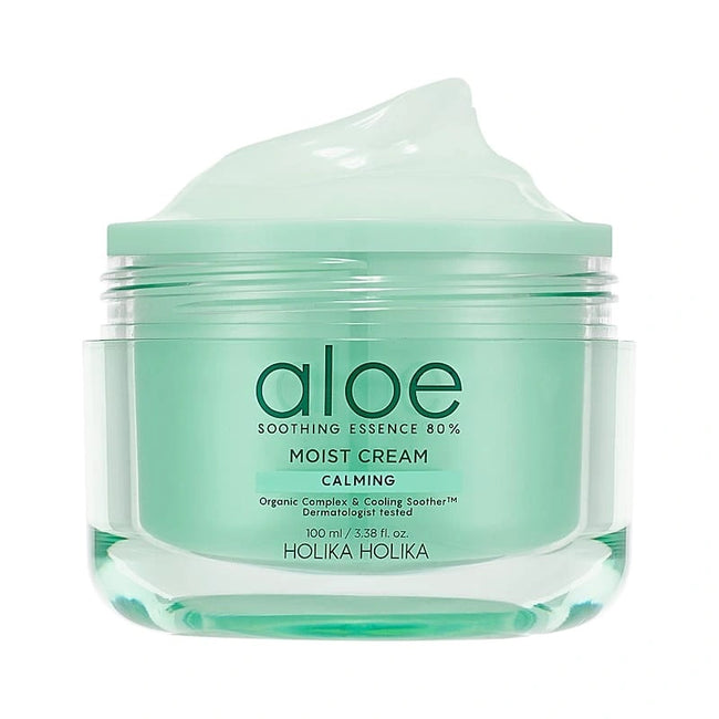 HOLIKA HOLIKA Aloe Soothing Essence 80% Moist Cream lekki krem nawilżający 100ml