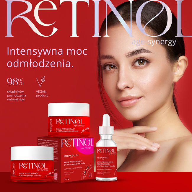 Miraculum Age Synergy Retinol emulsyjny booster rewitalizujący z 0.2% czystego retinolu 30ml