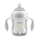 Chicco Transition Cup pierwszy kubek treningowy z miękkim ustnikiem 4m+ Szary 200ml