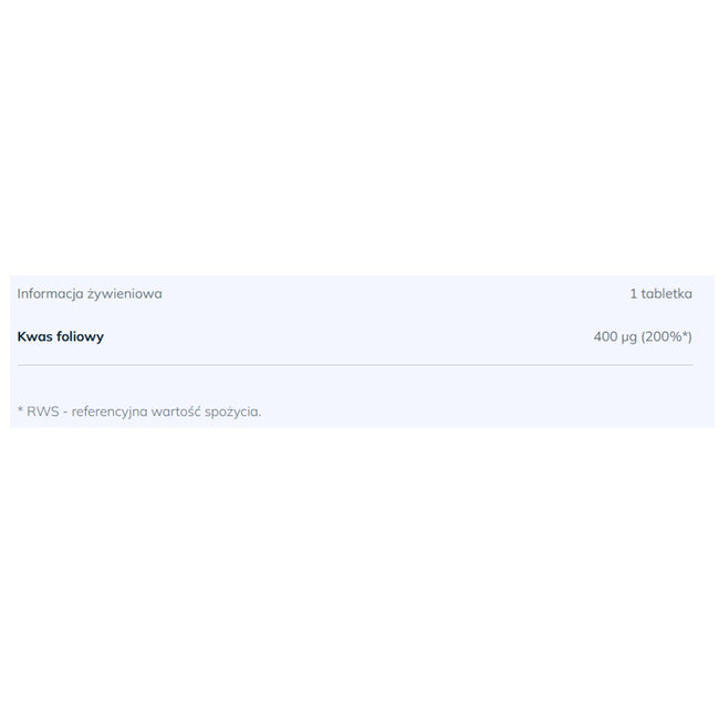 Olimp Labs Kwas Foliowy 400µg suplement diety 60 tabletek