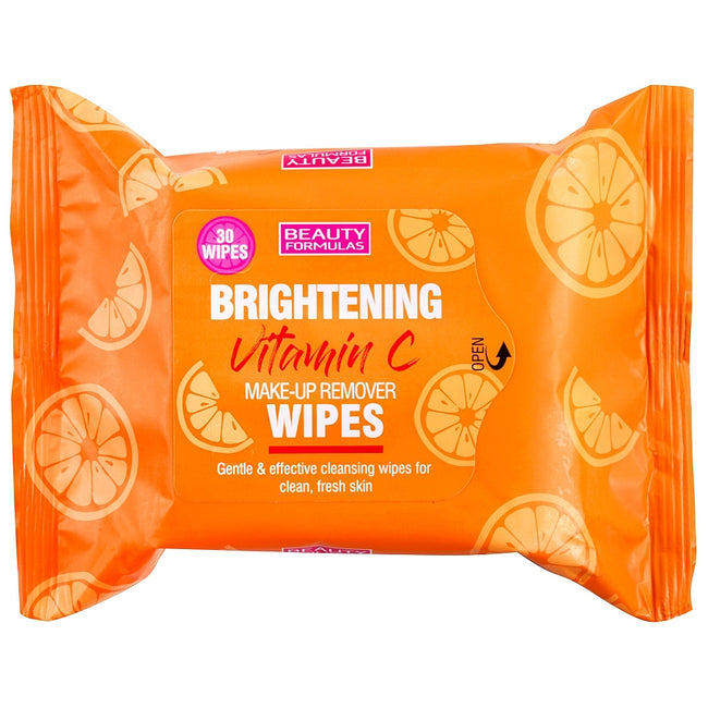 Beauty Formulas Brightening Vitamin C oczyszczające chusteczki do twarzy z witaminą C 30szt
