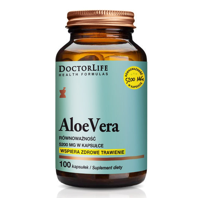 Doctor Life Aloe Vera suplement diety 100 kapsułek
