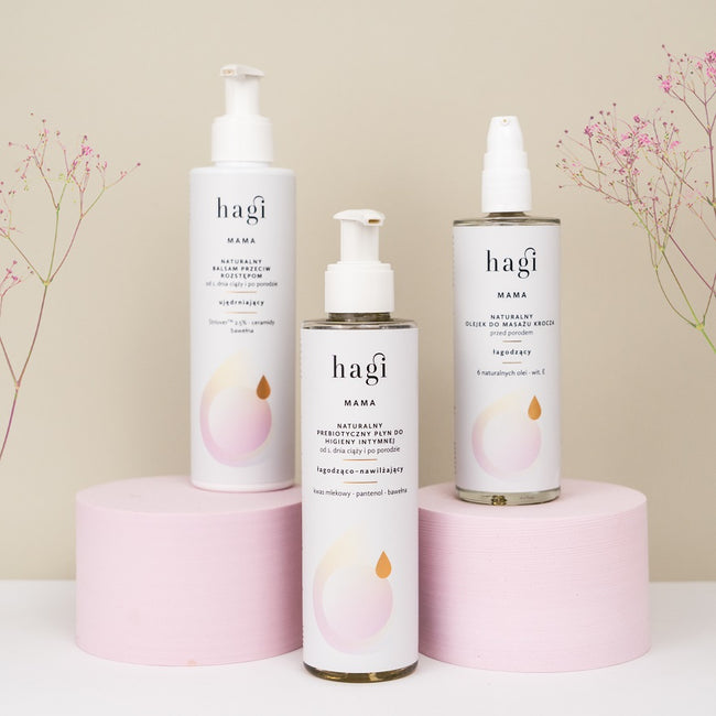 Hagi Mama naturalny płyn do higieny intymnej nawilżająco-kojący od 1 dnia ciąży i po porodzie 200ml