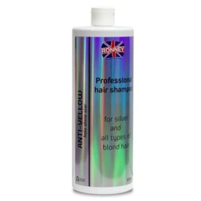 Ronney Anti-Yellow Holo Shine Star Professional Hair Shampoo szampon do włosów blond i rozjaśnionych 1000ml