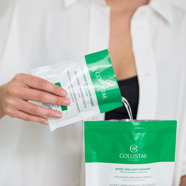 Collistar Reshaping Draining Solution Refill roztwór wyszczuplający do bandaży drenujących 4x100ml