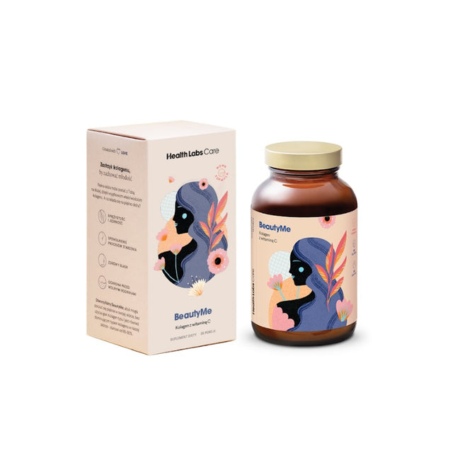HealthLabs BeautyMe naturalny kolagen rybi z witaminą C suplement diety 120g