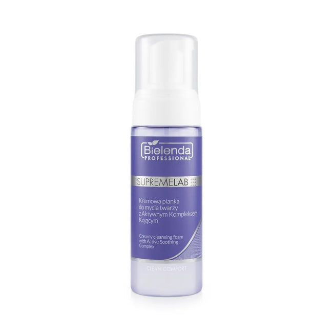 Bielenda Professional SupremeLab Clean Comfort kremowa pianka do mycia twarzy z aktywnym kompleksem kojącym 150ml