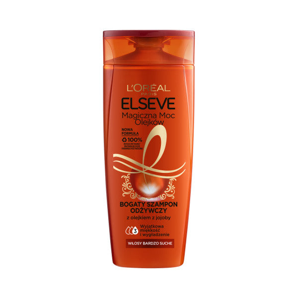 L'Oreal Paris Elseve Magiczna Moc Olejków bogaty szampon odżywczy do włosów bardzo suchych 400ml