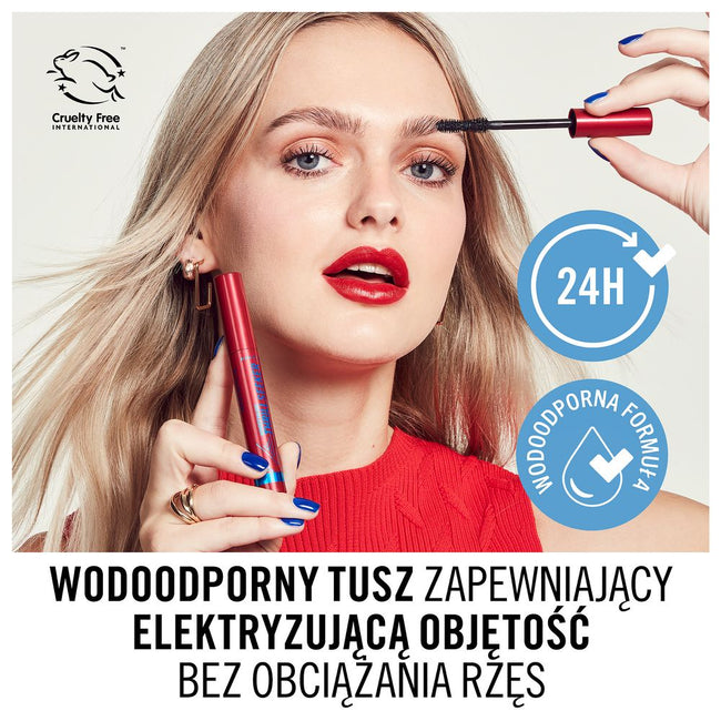 Rimmel Wonder'Volume Thrill Seeker wodoodporny i zwiększający objętość tusz do rzęs 003 Waterproof Black 8ml