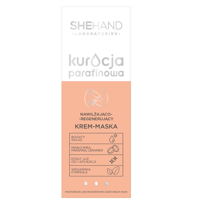 SHEHAND Kuracja Parafinowa nawilżająco-regenerujący krem-maska do dłoni 75ml