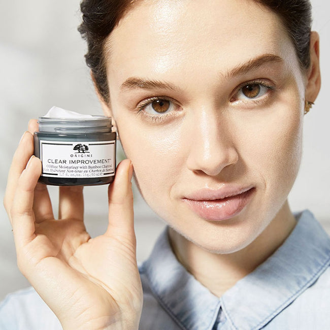 Origins Clear Improvement™ Oil-Free Moisturizer With Bamboo Charcoal beztłuszczowy krem nawilżający z węglem bambusowym 50ml