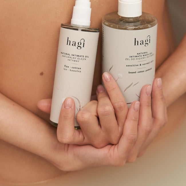 Hagi Naturalny żel do higieny intymnej Len i Bawełna 300ml
