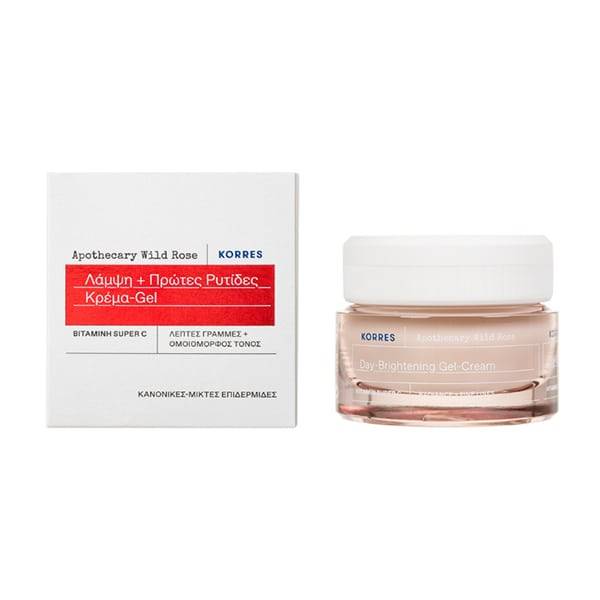 Korres Apothecary Wild Rose Day-Brightening Gel-Cream rozświetlający żel-krem na dzień 40ml