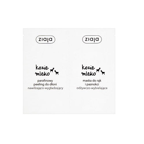Ziaja Kozie mleko parafinowy peeling do dłoni + maska do rąk i paznokci 2x7ml