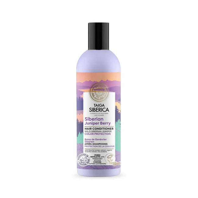 Natura Siberica Taiga Siberica Siberian Juniper Berry wegańska odżywka do włosów farbowanych z jagodami syberyjskiego jałowca Ochrona Koloru 270ml
