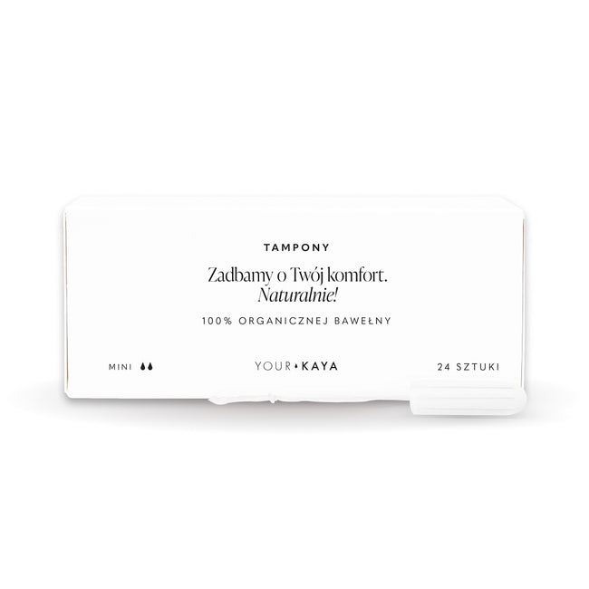 Your Kaya Tampony z organicznej bawełny Mini 24szt.