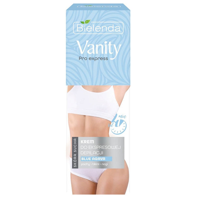 Bielenda Vanity Pro Express krem do ekspresowej depilacji skóry suchej Blue Agava 75ml