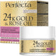 Perfecta 24K Gold & Rose Oil luksusowy krem przeciwzmarszczkowy na dzień i na noc 50+ 50ml