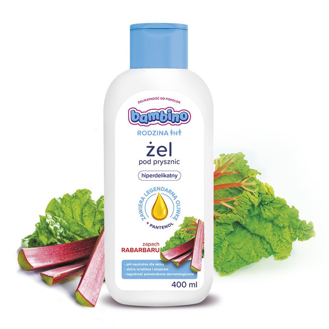 Bambino Rodzina żel pod prysznic hiperdelikatny Rabarbar 400ml