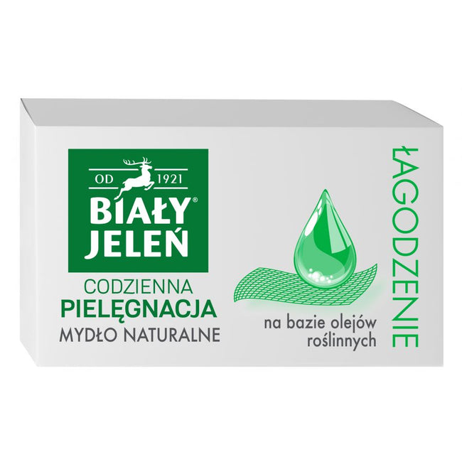 Biały Jeleń Łagodzenie hipoalergiczne mydło na bazie olejów roślinnych Ekstremalne Nawilżenie 85g