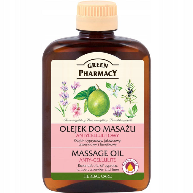 Green Pharmacy Massage Oil olejek do masażu ciała antycellulitowy 200ml