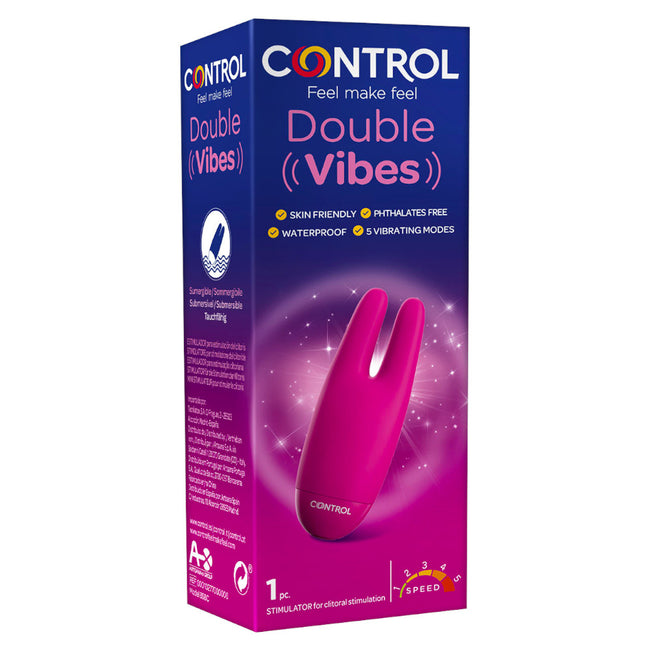 Control Double Vibes dyskretny masażer dla kobiet z 5 trybami wibracji