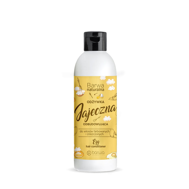 Barwa Naturalna odżywka jajeczna do włosów farbowanych i zniszczonych 200ml