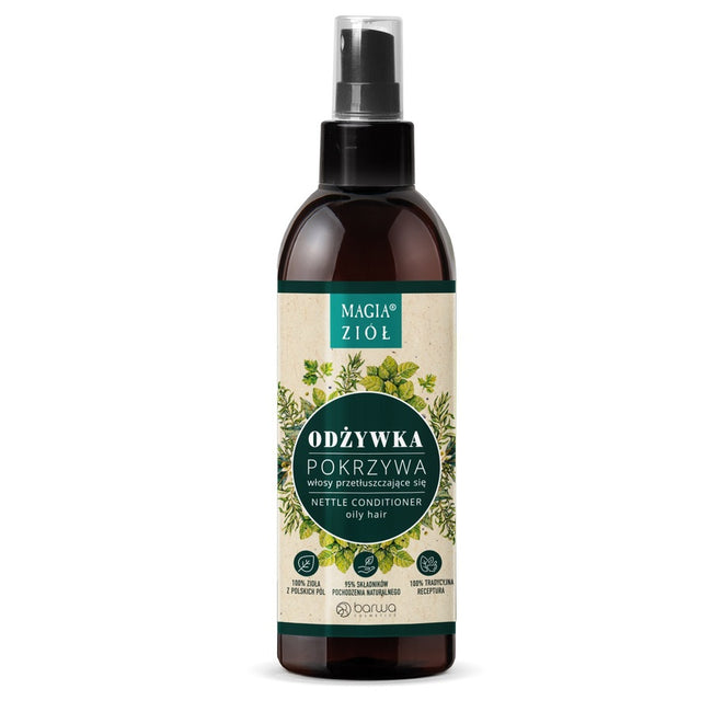 Barwa Magia Ziół Pokrzywa odżywka do włosów przetłuszczających się w spray'u 250ml