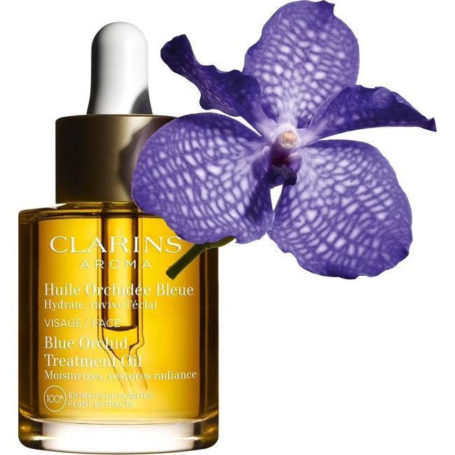 Clarins Blue Orchid Face Treatment Oil olejek do twarzy do skóry suchej 30ml