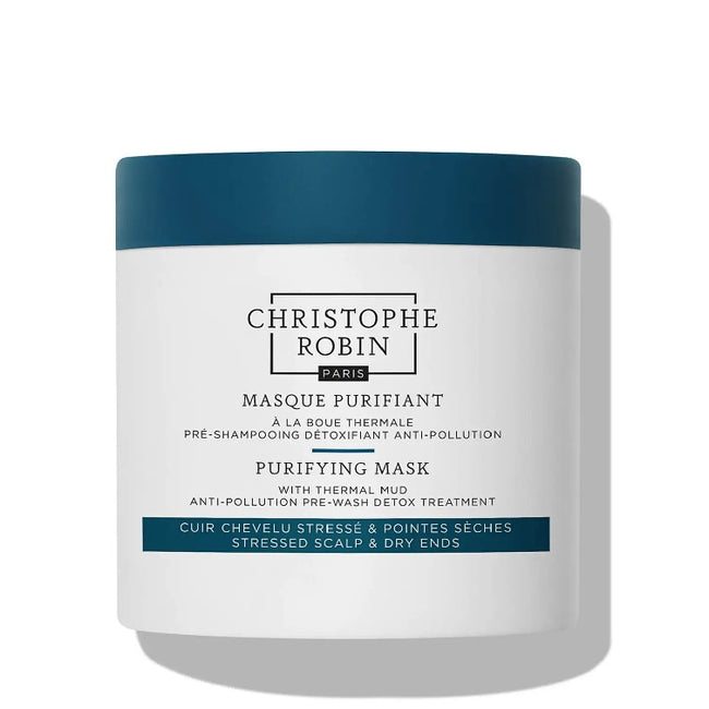 Christophe Robin Purifying Mask With Thermal Mud detoksykująca maska przed myciem włosów 250ml