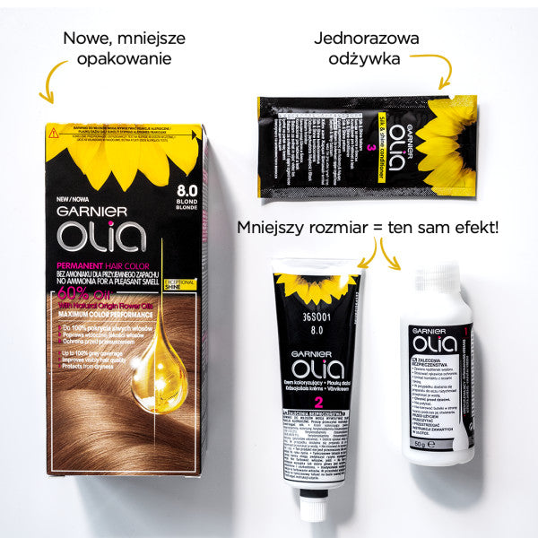 Garnier Olia farba do włosów 8.31 Złocisty Popielaty Blond