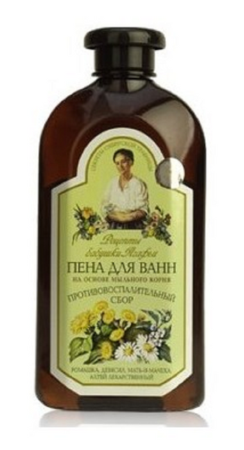 Bania Agafii Piana do kąpieli na bazie mydlnicy lekarskiej Zioła Tajgi 500ml