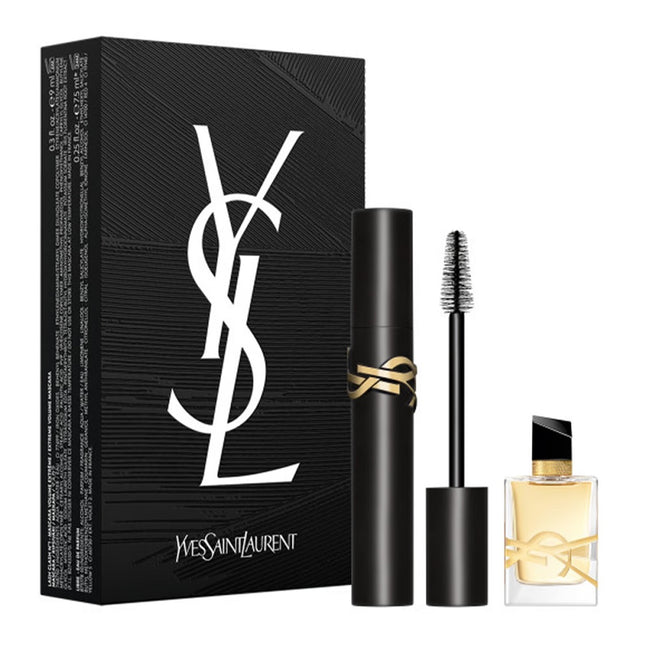 Yves Saint Laurent Make-up Set zestaw Lash Clash Mascara nadający ekstremalnej objętości tusz do rzęs 01 Noir 9ml + Libre woda perfumowana 7.5ml