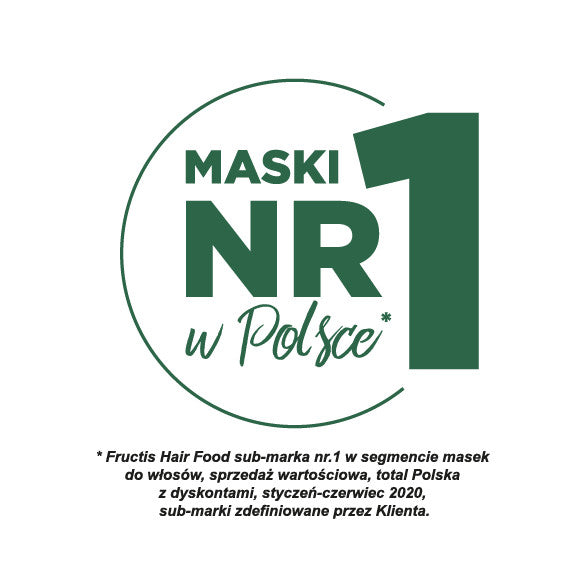 Garnier Fructis Macadamia Hair Food wygładzająca maska do włosów suchych i niesfornych 390ml