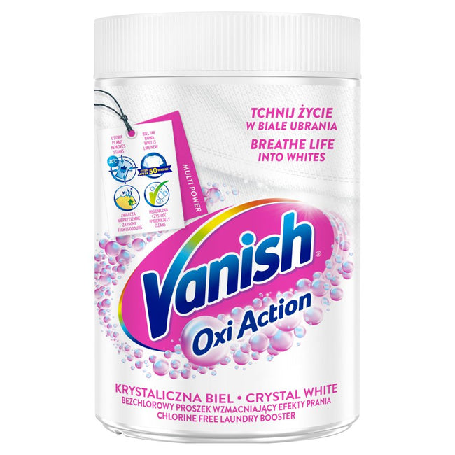 Vanish Oxi Action odplamiacz do białych tkanin w proszku 625g