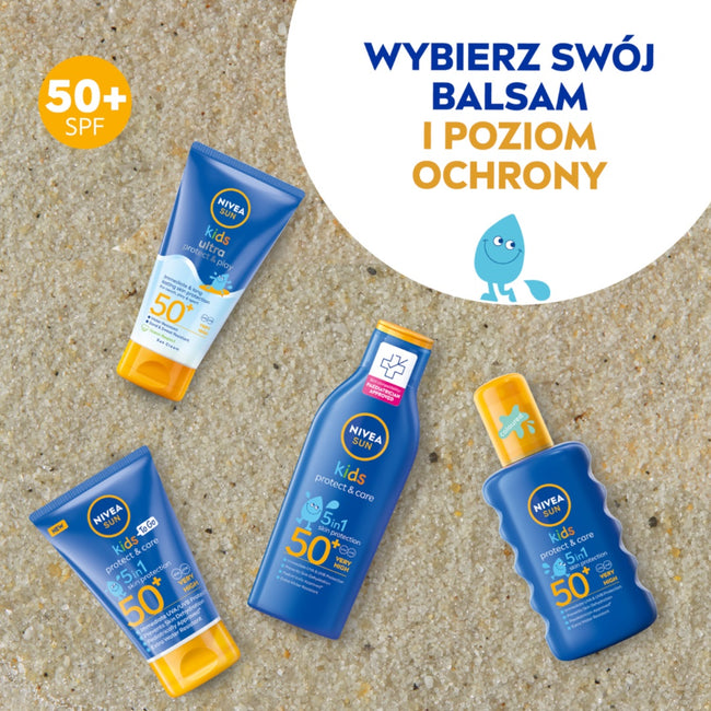 Nivea Sun Kids Protect & Care balsam ochronny na słońce dla dzieci SPF50+ 200ml