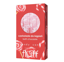 Fluff Bath Chocolate czekolada do kąpieli Candy Cane 160g