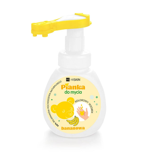 HiSkin Kids pianka do mycia rąk i ciała Bananowa 300ml