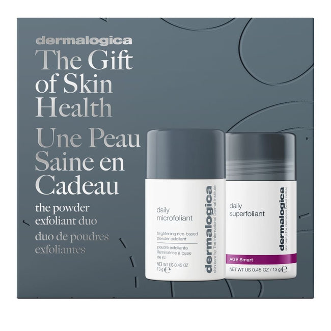 Dermalogica The Powder Exfoliant Duo Set zestaw enzymatyczny puder ryżowy 13g + wysoce aktywny puder złuszczający 13g